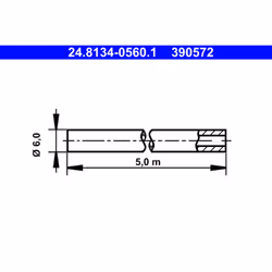Flexible de frein ATE 24.8134-0560.1 - Vue supplémentaire 2