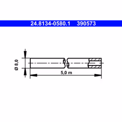 Flexible de frein ATE 24.8134-0580.1 - Vue supplémentaire 2