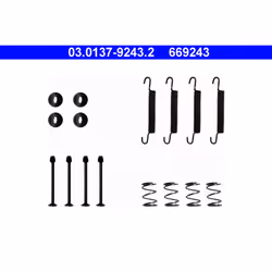 Kit d'accessoires, Mâchoires de frein de stationnement ATE 03.0137-9243.2