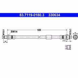Flexible de frein ATE 83.7119-0180.3