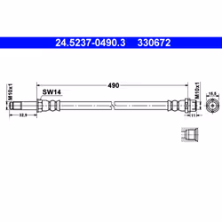 Flexible de frein ATE 24.5237-0490.3