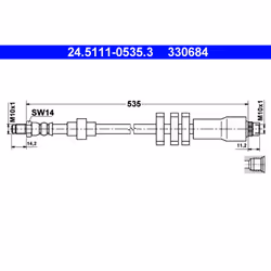 Flexible de frein ATE 24.5111-0535.3
