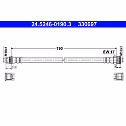 Flexible de frein ATE 24.5246-0190.3
