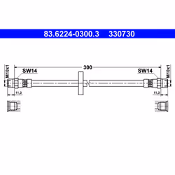 Flexible de frein ATE 83.6224-0300.3