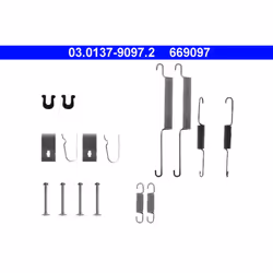 Kit d'accessoires, mâchoires de frein ATE 03.0137-9097.2