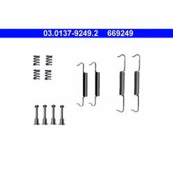 Kit d'accessoires, Mâchoires de frein de stationnement ATE 03.0137-9249.2