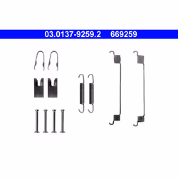 Kit d'accessoires, mâchoires de frein ATE 03.0137-9259.2