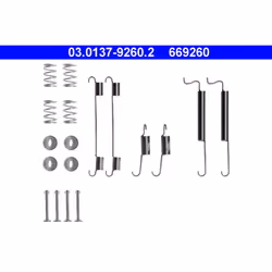 Kit d'accessoires, mâchoires de frein ATE 03.0137-9260.2