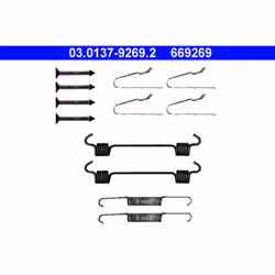 Kit d'accessoires, Mâchoires de frein de stationnement ATE 03.0137-9269.2