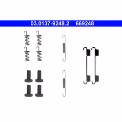 Kit d'accessoires, Mâchoires de frein de stationnement ATE 03.0137-9248.2
