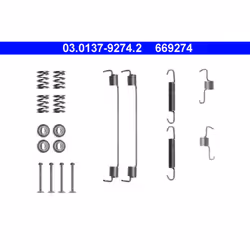 Kit d'accessoires, mâchoires de frein ATE 03.0137-9274.2