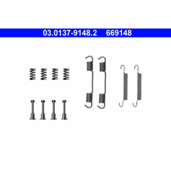 Kit d'accessoires, Mâchoires de frein de stationnement ATE 03.0137-9148.2
