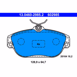 Jeu de plaquettes de frein ATE 13.0460-2985.2, avant