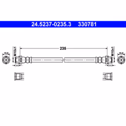Flexible de frein ATE 24.5237-0235.3