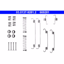 Kit d'accessoires, mâchoires de frein ATE 03.0137-9281.2