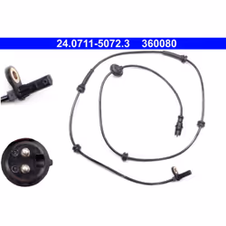 Capteur, vitesse de roue ATE 24.0711-5072.3 droite