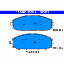 Jeu de plaquettes de frein ATE 13.0460-5879.2, avant