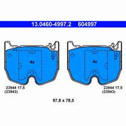 Jeu de plaquettes de frein ATE 13.0460-4997.2, avant