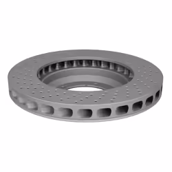 Disque de frein ATE 24.0132-0146.1 avant, ventilé, à haute teneur en carbone, 1 pièce