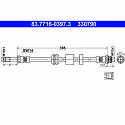 Flexible de frein ATE 83.7716-0397.3
