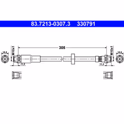 Flexible de frein ATE 83.7213-0307.3