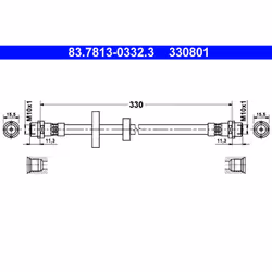Flexible de frein ATE 83.7813-0332.3