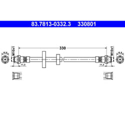 Flexible de frein ATE 83.7813-0332.3