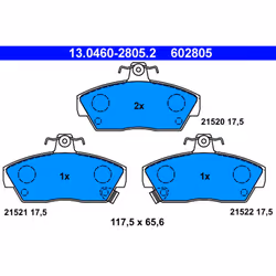 Jeu de plaquettes de frein ATE 13.0460-2805.2, avant