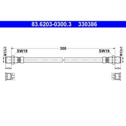 Flexible de frein ATE 83.6203-0300.3