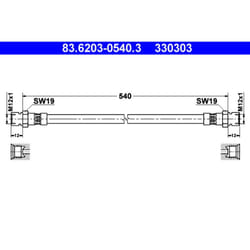 Flexible de frein ATE 83.6203-0540.3