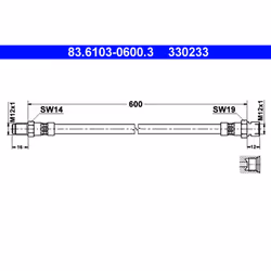Flexible de frein ATE 83.6103-0600.3