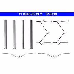 Kit d'accessoires, plaquette de frein ATE 13.0460-0339.2
