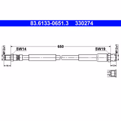 Flexible de frein ATE 83.6133-0651.3
