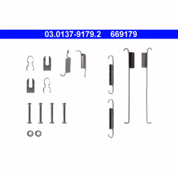 Kit d'accessoires, mâchoires de frein ATE 03.0137-9179.2