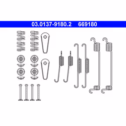 Kit d'accessoires, mâchoires de frein ATE 03.0137-9180.2