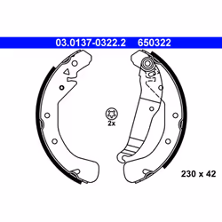 Jeu de mâchoires de frein ATE 03.0137-0322.2