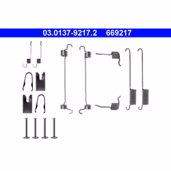 Kit d'accessoires, mâchoires de frein ATE 03.0137-9217.2