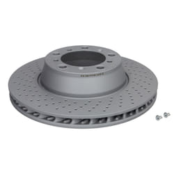Disque de frein ATE 24.0128-0197.1 arrière, ventilé, à haute teneur en carbone, 1 pièce