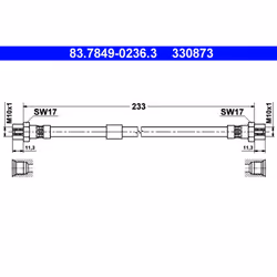 Flexible de frein ATE 83.7849-0236.3