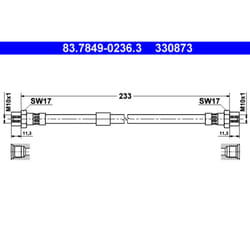 Flexible de frein ATE 83.7849-0236.3