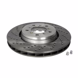 Disque de frein ATE 24.0128-0206.2 avant, ventilé, à haute teneur en carbone, 1 pièce