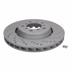 Disque de frein ATE 24.0128-0207.2 avant, ventilé, à haute teneur en carbone, 1 pièce