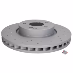 Disque de frein ATE 24.0132-0100.1 avant, ventilé, à haute teneur en carbone, 1 pièce