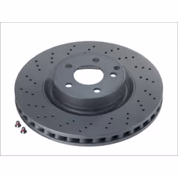 Disque de frein ATE 24.0132-0137.1 avant, ventilé, à haute teneur en carbone, 1 pièce