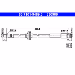 Flexible de frein ATE 83.7101-9489.3