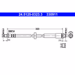 Flexible de frein ATE 24.5125-0323.3
