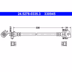 Flexible de frein ATE 24.5278-0335.3