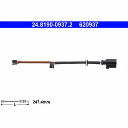Témoin d'usure, plaquettes de frein ATE 24.8190-0937.2