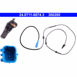 Capteur, vitesse de roue ATE 24.0711-6074.3