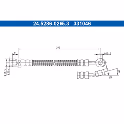 Flexible de frein ATE 24.5286-0265.3